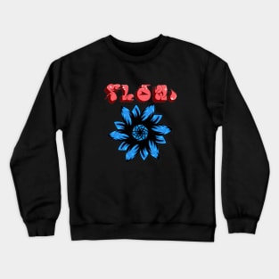 Flower Graffiti Crewneck Sweatshirt